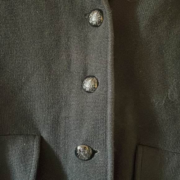 NEW with flaw, Ralph Lauren knit blazer black classic staple business casual - Picture 6 of 9